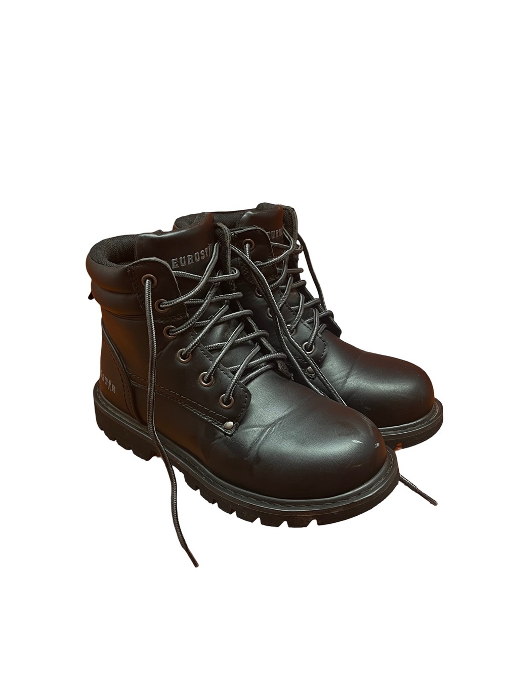 Eurostar Teresa Women’s Black Composite Toe Lace Up Ankle Work Boots Size 5